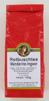Mandarine-Ingwer, Rotbuschtee,  100 g
